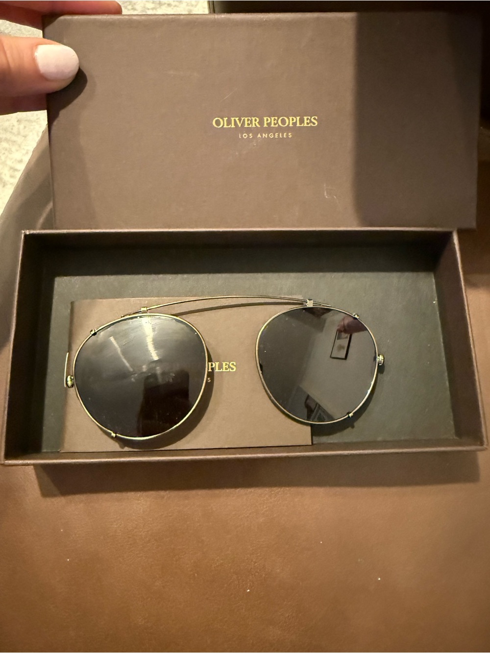 Oliver people 1186C Coleridge clip sunglasses - Picture 4 of 5